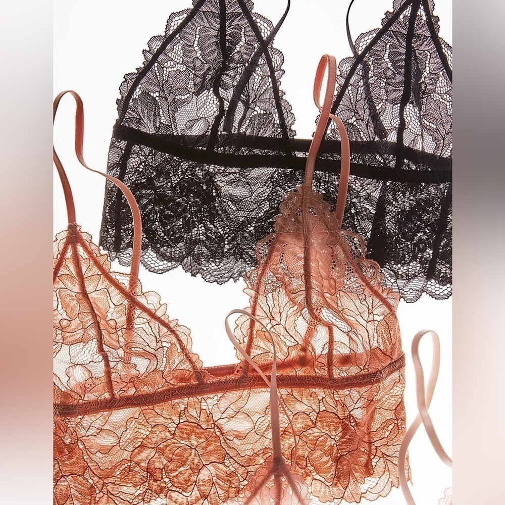 2 PACK Free People Everyday Lace Long Line Bralette NWT - Picture 4 of 4